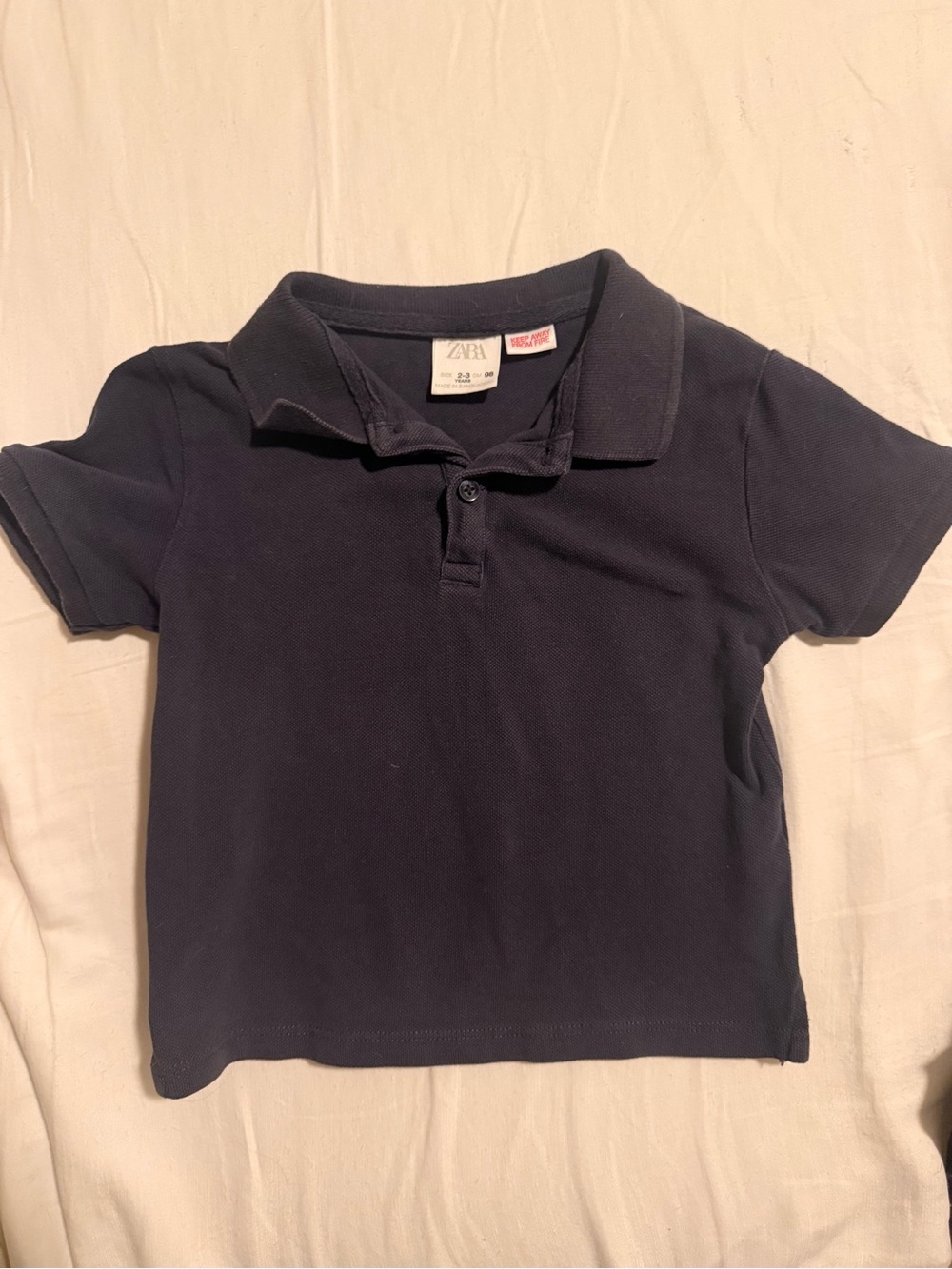 Zara Kids Dark Navy Polo Top